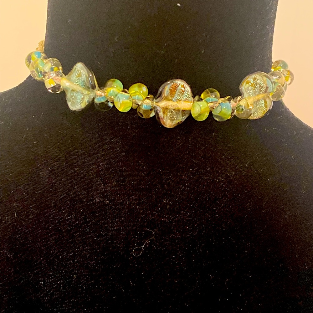 Free people Boho choker green